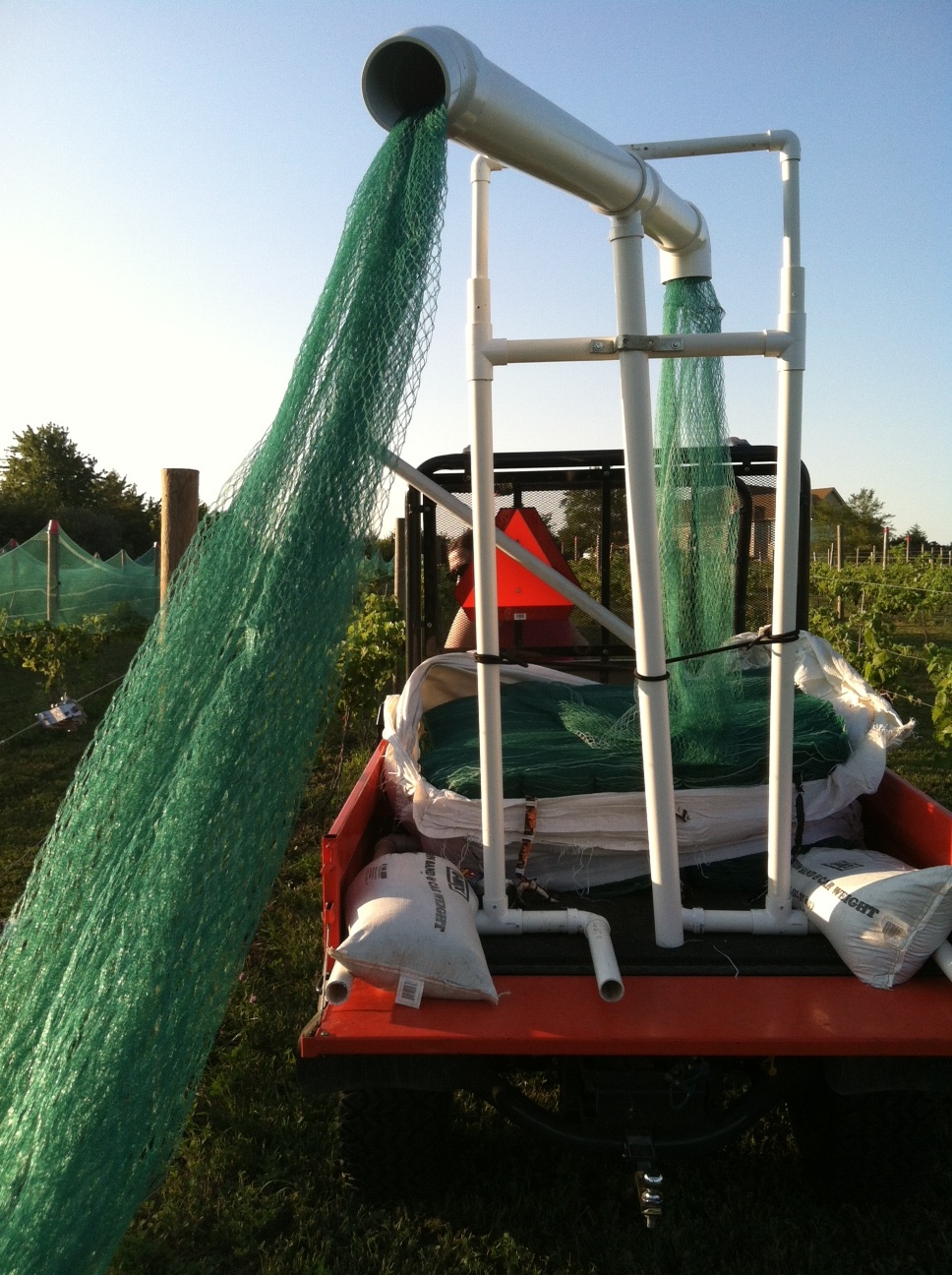 Installation and Removal of Woven Bird Netting –